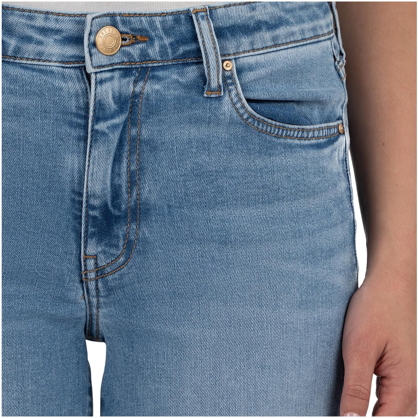 KUT from The Kloth Womens Charlotte High-Rise Wide Leg with Regular Hem in Incontestable - Image 4