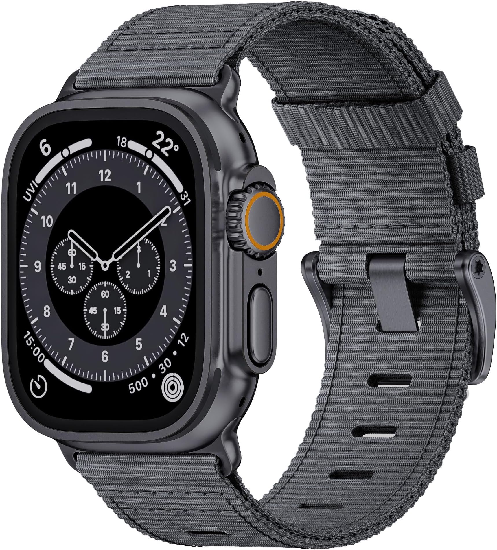 Nylon Quick Release Watch Bands for Apple Watch 49mm 46mm 45mm 44mm 42mm, Adjustable Breathable Replacement Nylon Sport Loop Watch Straps for Apple Watch Ultra Band 10/9/8/7/6/SE/5/4/3/2/1/Ultra 2