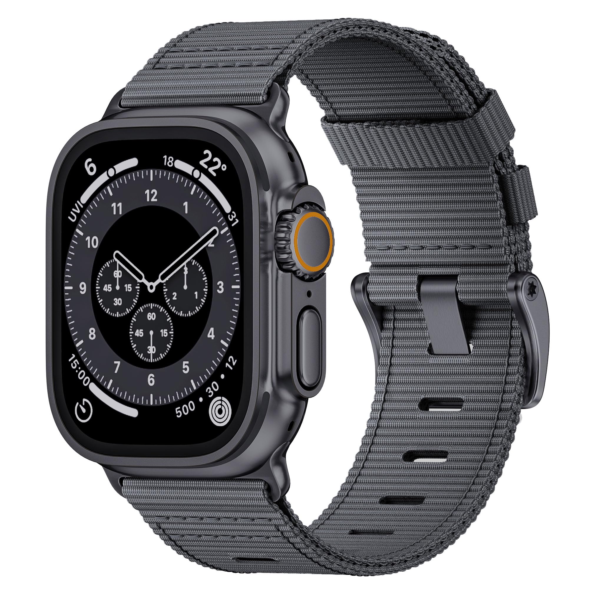 Nylon Quick Release Watch Bands for Apple Watch 49mm 46mm 45mm 44mm 42mm, Adjustable Breathable Replacement Nylon Sport Loop Watch Straps for Apple Watch Ultra Band 10/9/8/7/6/SE/5/4/3/2/1/Ultra 2