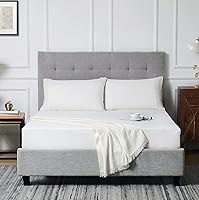 Vista 8 de Berklan Sábanas bajeras de lino 100% lino francés con bolsillo profundo de 16 pulgadas totalmente elásticas de alta cantidad de hilos