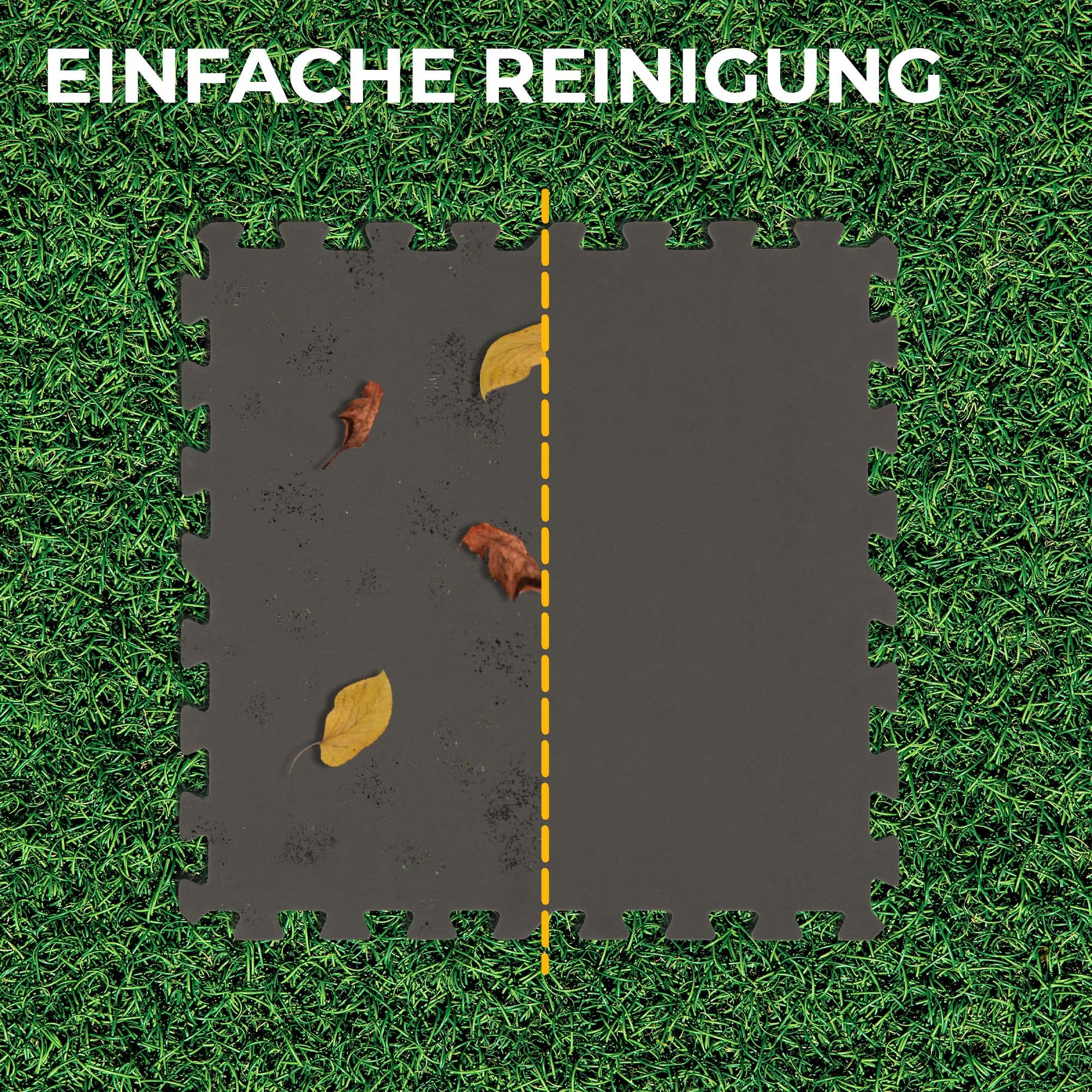 Bestlivings Mata ochronna do basenu (antracytowa), podkładka do ochrony basenu, 16 sztuk (50 x 50 x 0,4 cm), 4 m², wytrzymały system wtykowy