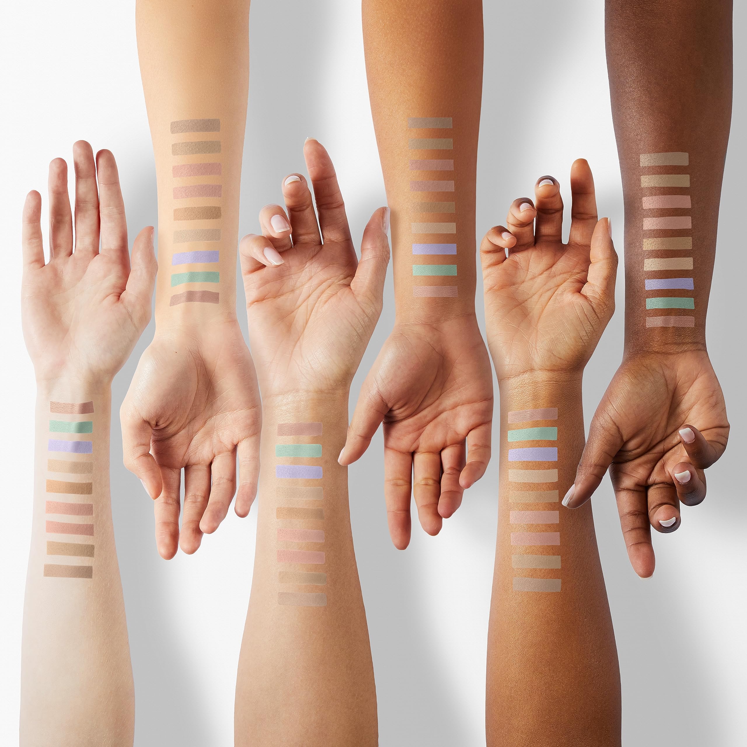 Dasique Pro Concealer 01 Couverture, Palette anti cerne et correcteur de teint à couvrance modulable, fini naturel longue tenue, correcteur multi-usage inspiré du maquillage coréen K Beauty