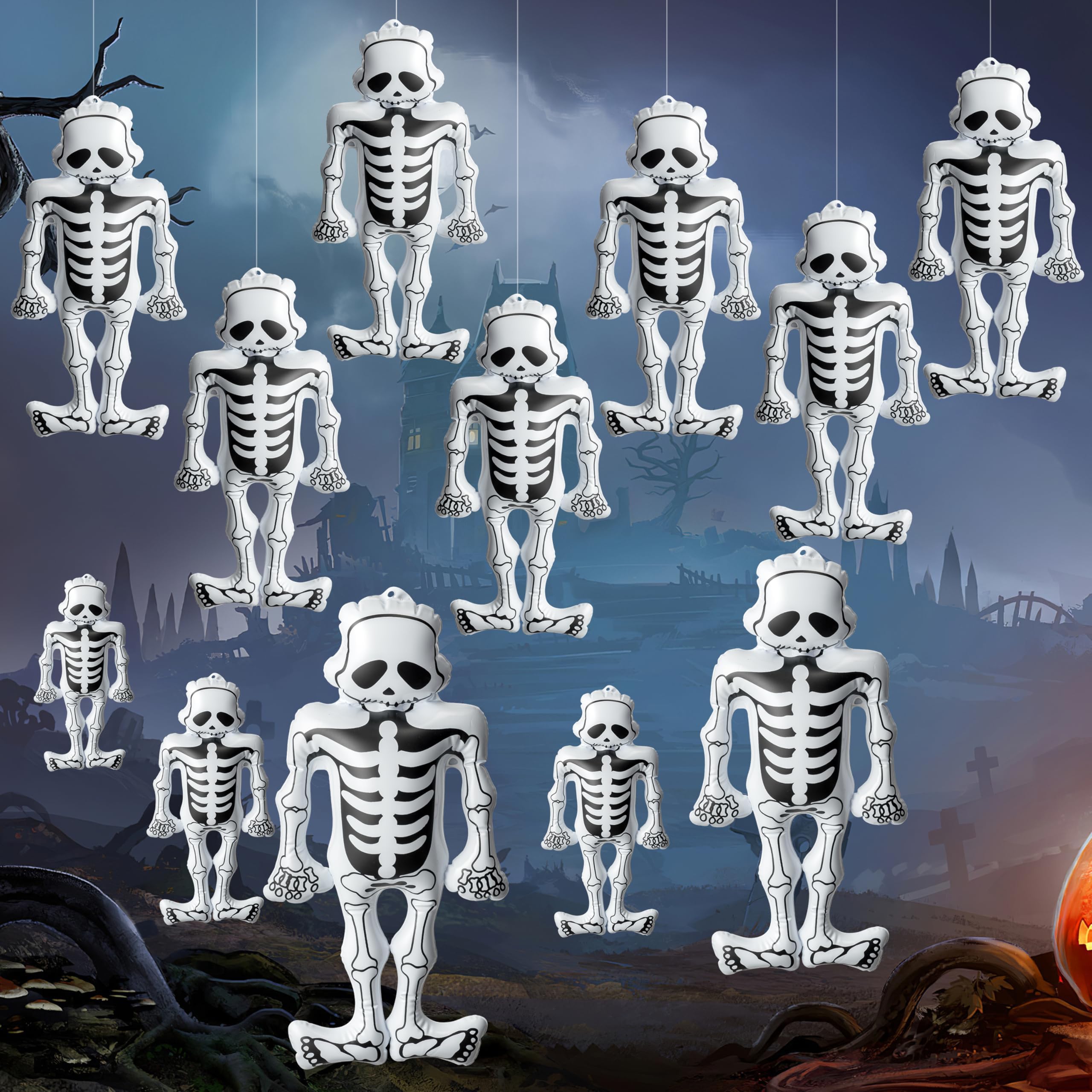 Amazon.com: Inflatable Easter Bunny - 4 PC | 17 Inch | Rabbit Inflate ...