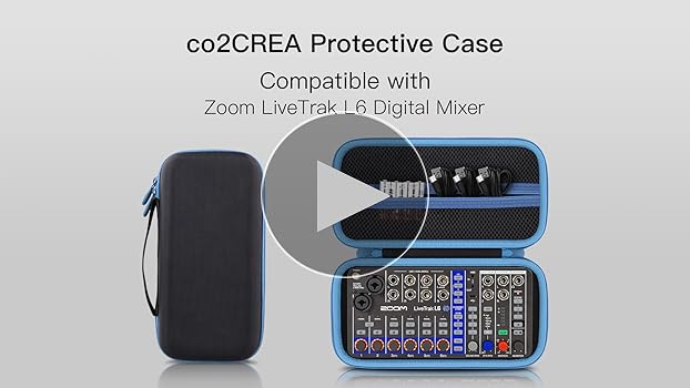 Amazon.com: co2CREA Hard Case for Zoom LiveTrak L-6 / L6