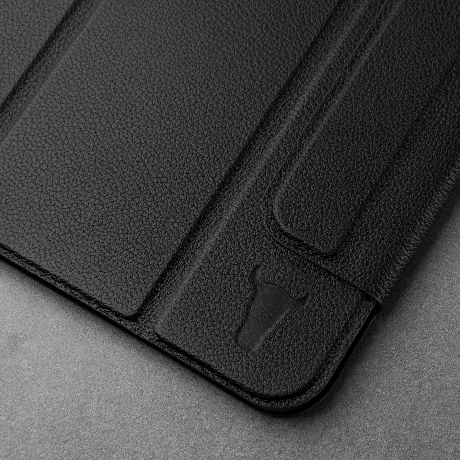 TORRO Smart Folio Compatible with iPad 11th / 10th Generation - Leather iPad 11th / 10th Gen (2025/2022) Smart Case Magnetic Cover with Auto Wake/Sleep and Stand Function (Black)