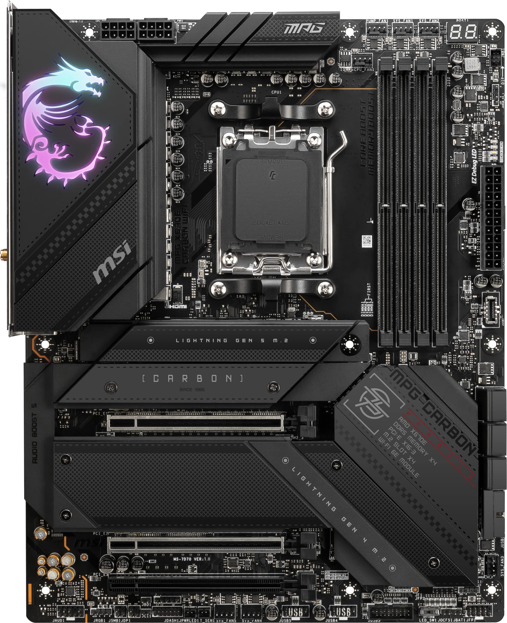 PCパーツ MSI MPG X670E CARBON WIFI +Ryzen9 7950X Amazon.com: AMD Ryzen™ 9 7950X 16-Core + MSI MPG X670E