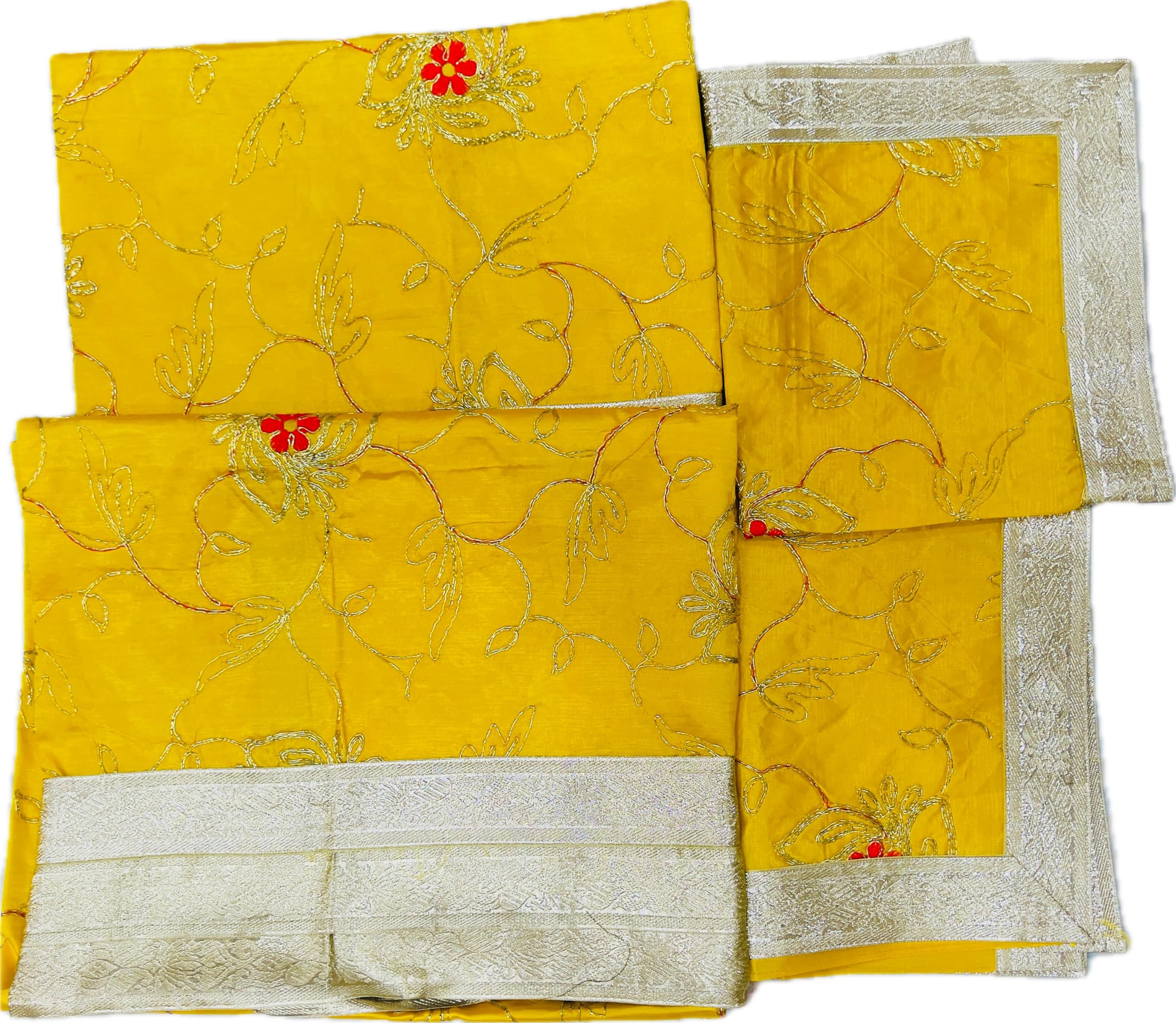 Rumala Sahib | Sikh Religious Gurdwara Sahib Item Sikh Religious Item Pack of 1 (4 piece) Yellow