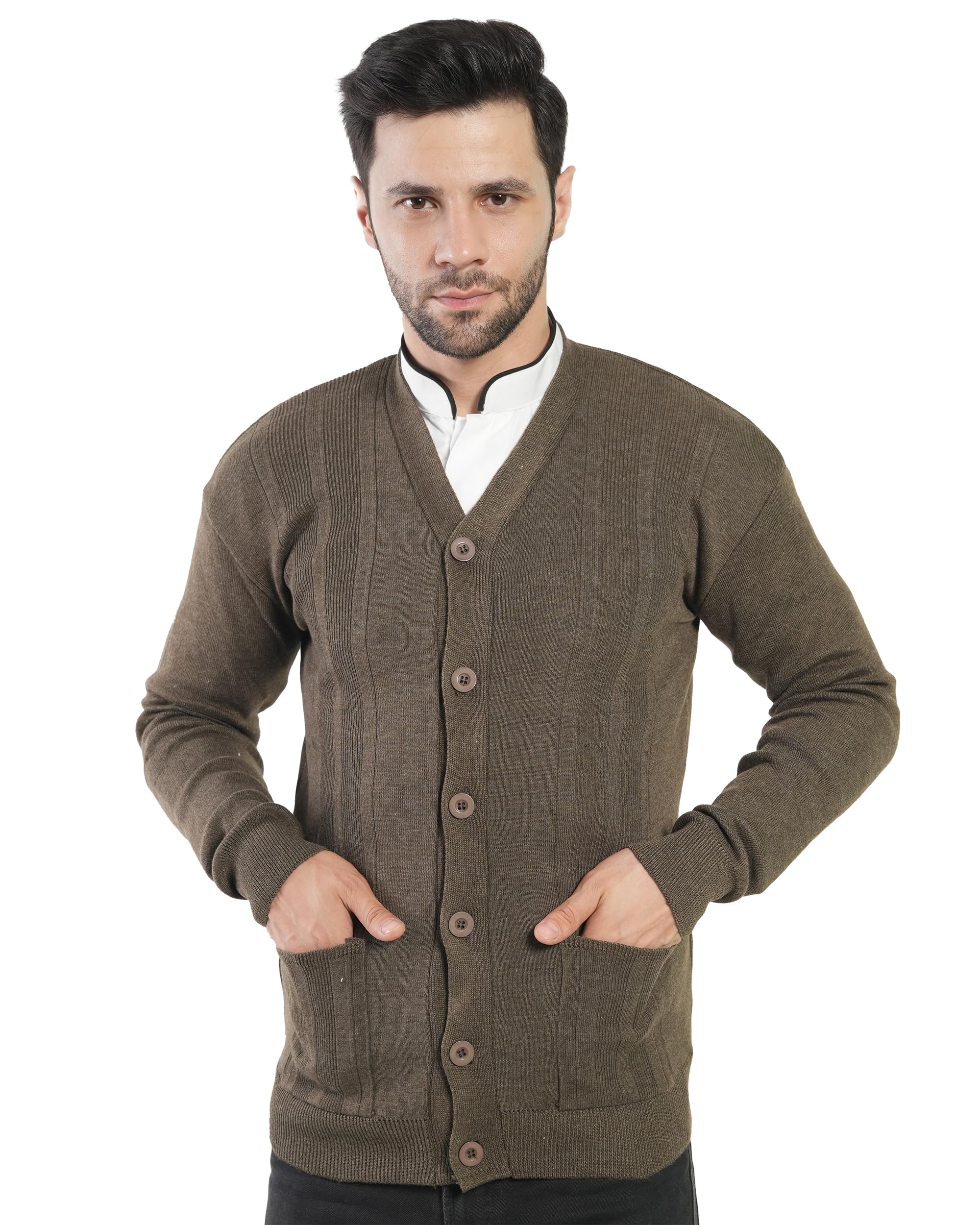 Men Front Open Coat Button F/S--picture-25