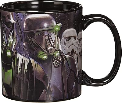 Funko SW04004 Star Wars Rogue One 20oz Mug Darth Vader and Death Trooper, Ceramic, Black, 28.2 x 21 x 11.5 cm