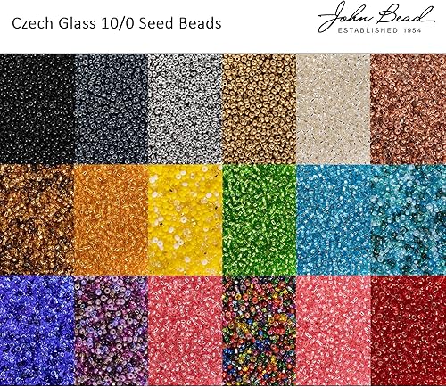 Miniatura 3 de John Bead Cuentas de cristal checo con semillas de 100 de caña de azúcar, cuentas verdes para manualidades de joyería, vial de 0.85 oz