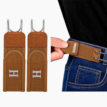 Amazon.co.jp: ノーバックル 伸縮ベルト 【2個セット】 ゴム製 穴なし