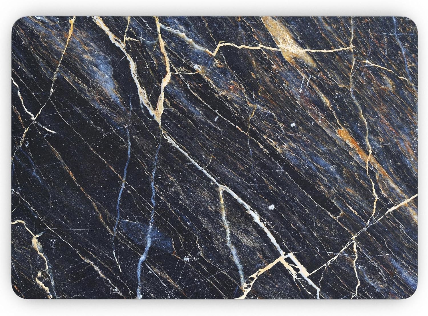 DesignSkinz - Compatible with MacBook Pro 16" M3/M4 (A2991/A3403) - Skin Decal Protective Scratch Resistant Vinyl Wrap - Dark Natural Marble Surface