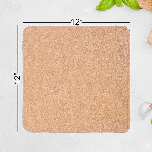 Miniatura 4 de Paquete de 10 paños de rizo de 12 x 12 pulgadas, suaves y absorbentes, perfectos para baño, cara, manos, cocina, spa, hotel, gimnasio y uso