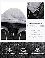 Vista 5 de wantdo Chaqueta de cuero ligera para mujer, estilo casual, con capucha extraíble