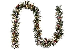 National Tree Company Pre-Lit LED Christmas Garland - 9 ft Artificial Christmas Garland