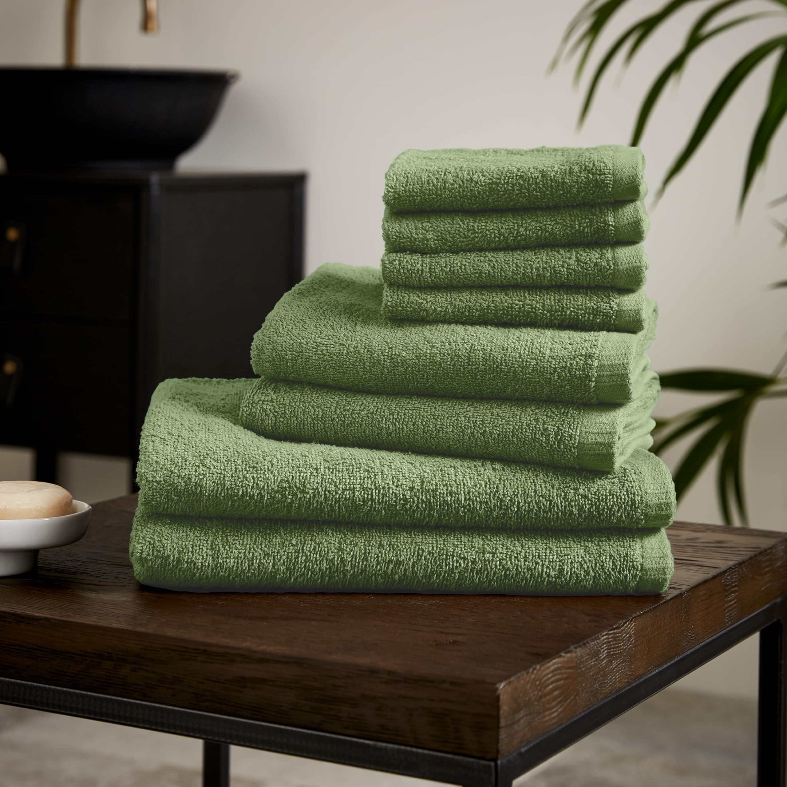 Quick Dry Cotton 8 Piece Towel Set