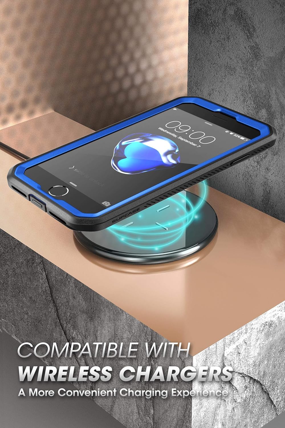 SUPCASE for iPhone SE 3rd Generation / iPhone SE 2nd Generation / iPhone 7/ iPhone 8 Case (Unicorn Beetle Pro), with Screen Protector & Stand & Holster Rugged Phone Case for Apple iPhone SE, DarkBlue