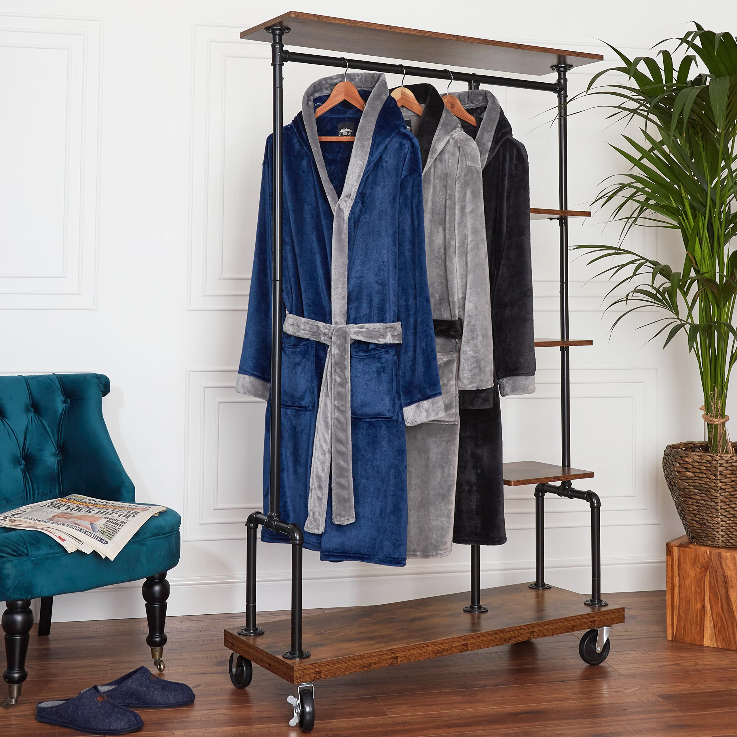 CityComfort Vestaglia Uomo Invernale, Vestaglia da Notte in Pile Morbida e Calda