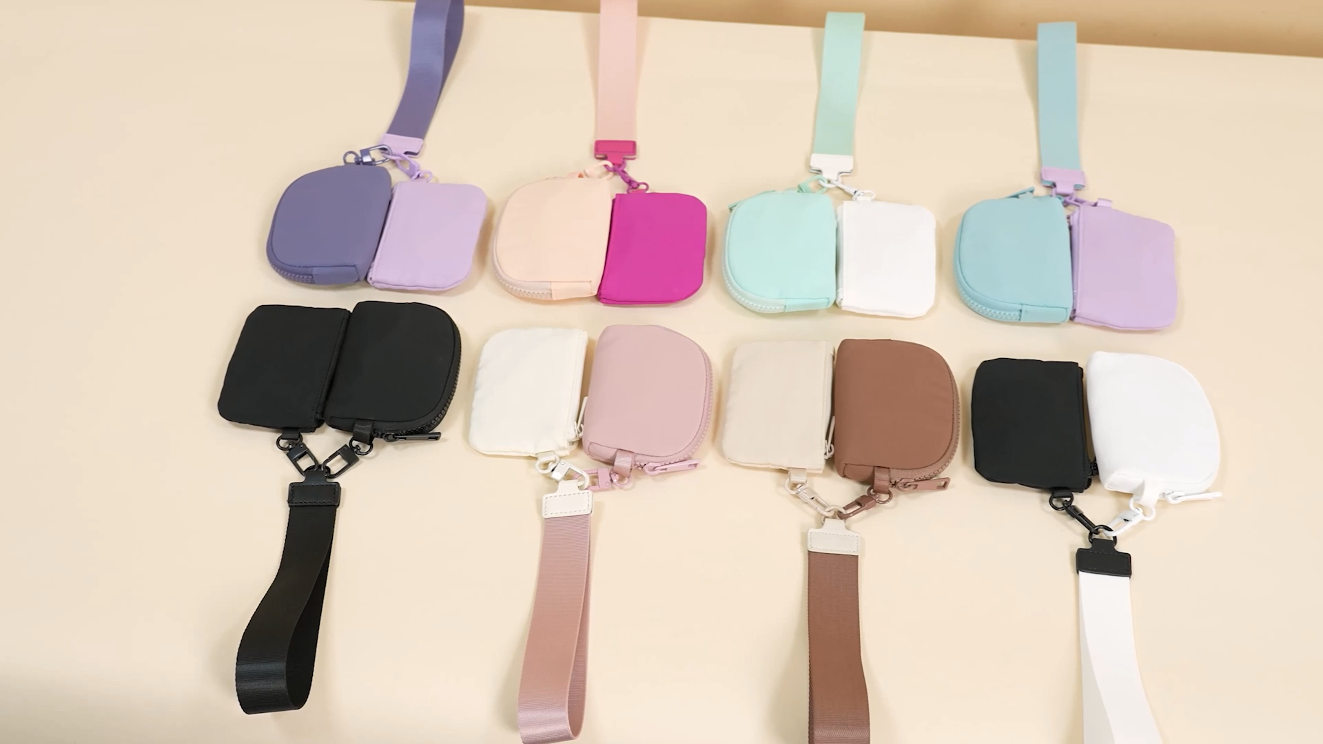 Viverte Mini Zip Around Wristlet Wallets for Women Small Portable