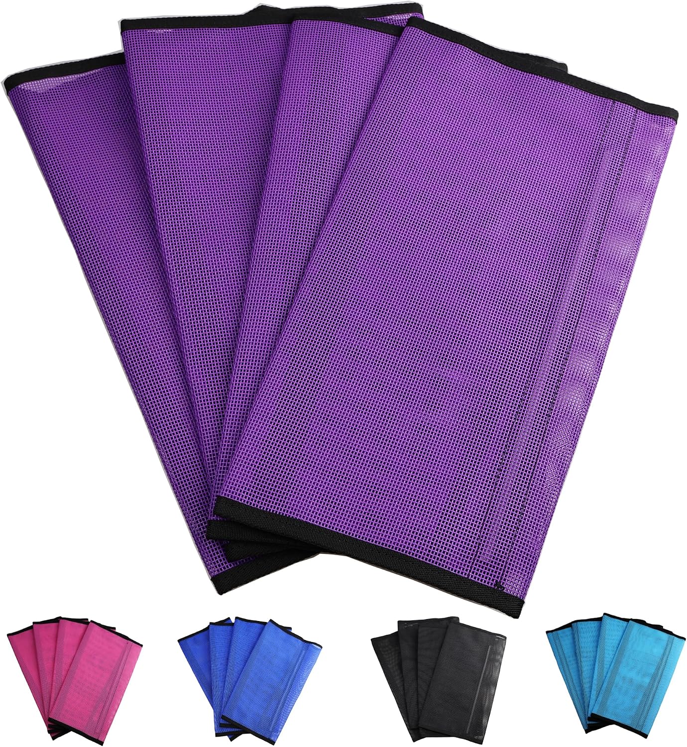 Horse Fly Boots, Superior Ventilate Mesh with Strong Fasteners Equine Fly Boots, Long-Lasting for Daliy Wear, Flexible to Fit Most Horse Legs, Set of 4 Fly Leggings for Horses
