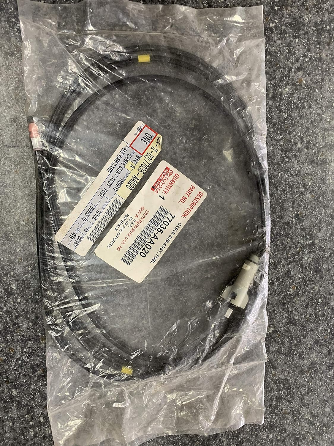 Toyota 77035AA020 Fuel Lid Lock Control Cable Sub Assembly Automotive
