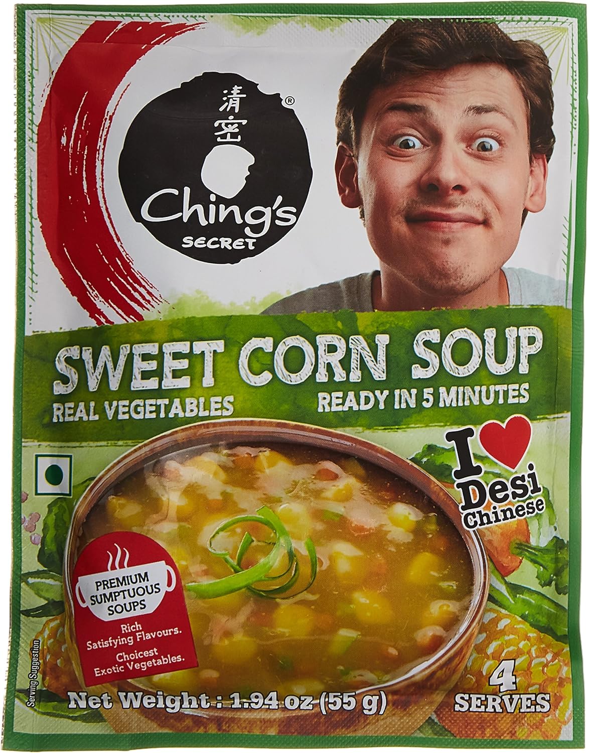 Ching's Secret Sweet Corn Soup with Real Vegetables Ready in 5