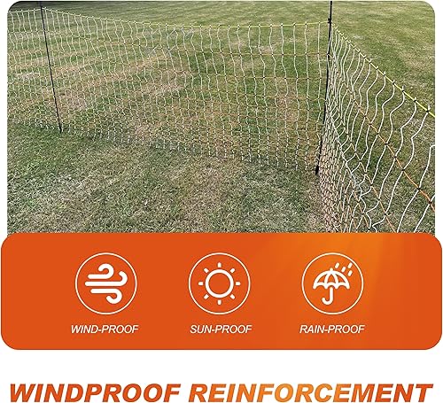 Miniatura 7 de Valla de red eléctrica para aves de corral, 47.3 pulgadas de alto (se puede elevar a 59.1 pulgadas de alto) x 98.5 pies de largo para pollo, oveja,