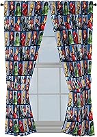 Vista 8 de Jay Franco Marvel Spiderman Classic Saving The Day - Juego de 4 cortinas decorativas de 63 pulgadas (2 paneles, 2 alzapaños)