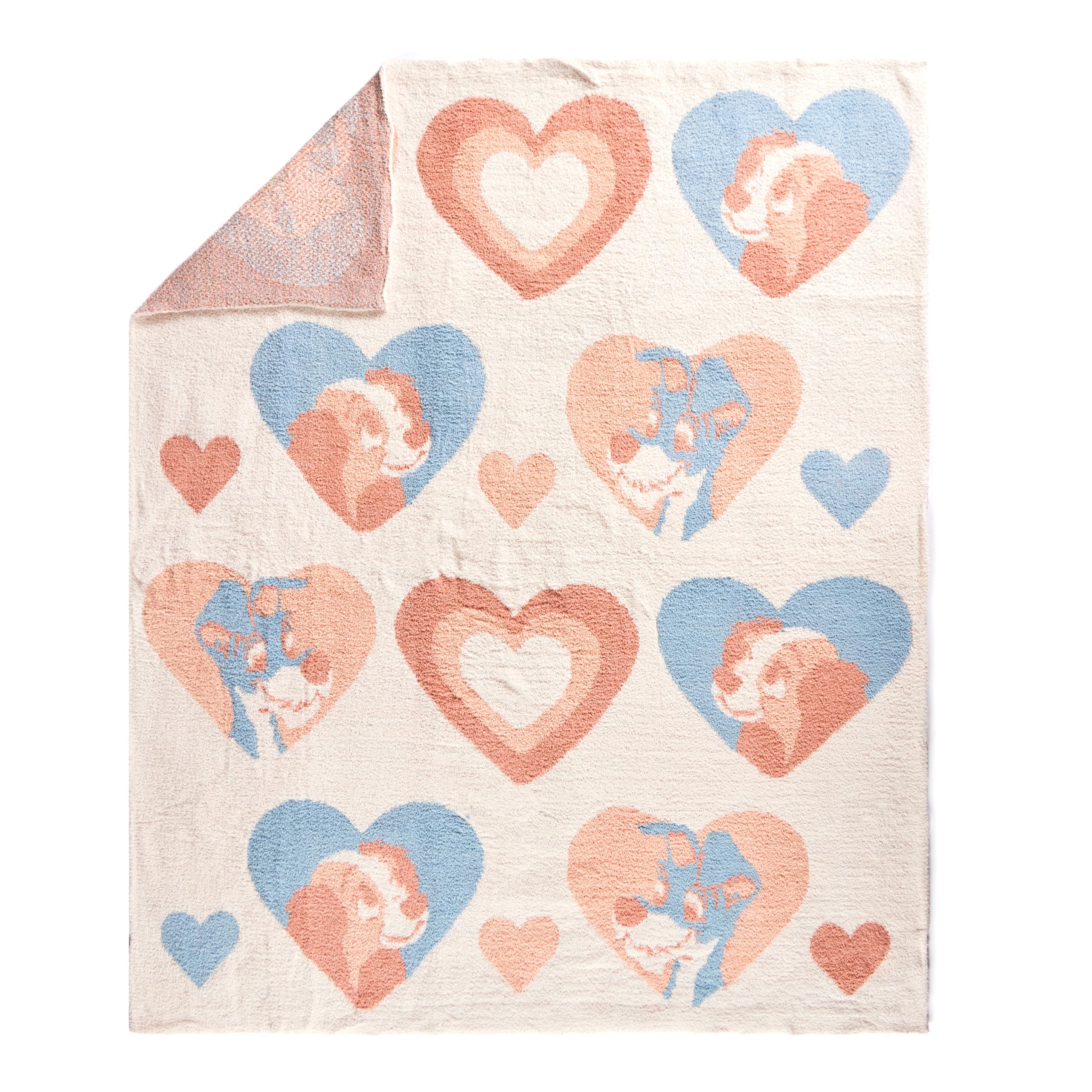 Jay Franco Kids Feather Knit Blanket – 50" x 60" Inch Soft &amp; Cozy Plush Throw for Bedroom &amp; Couch Décor, Official Licensed Product, Multi - Lady and the Tramp