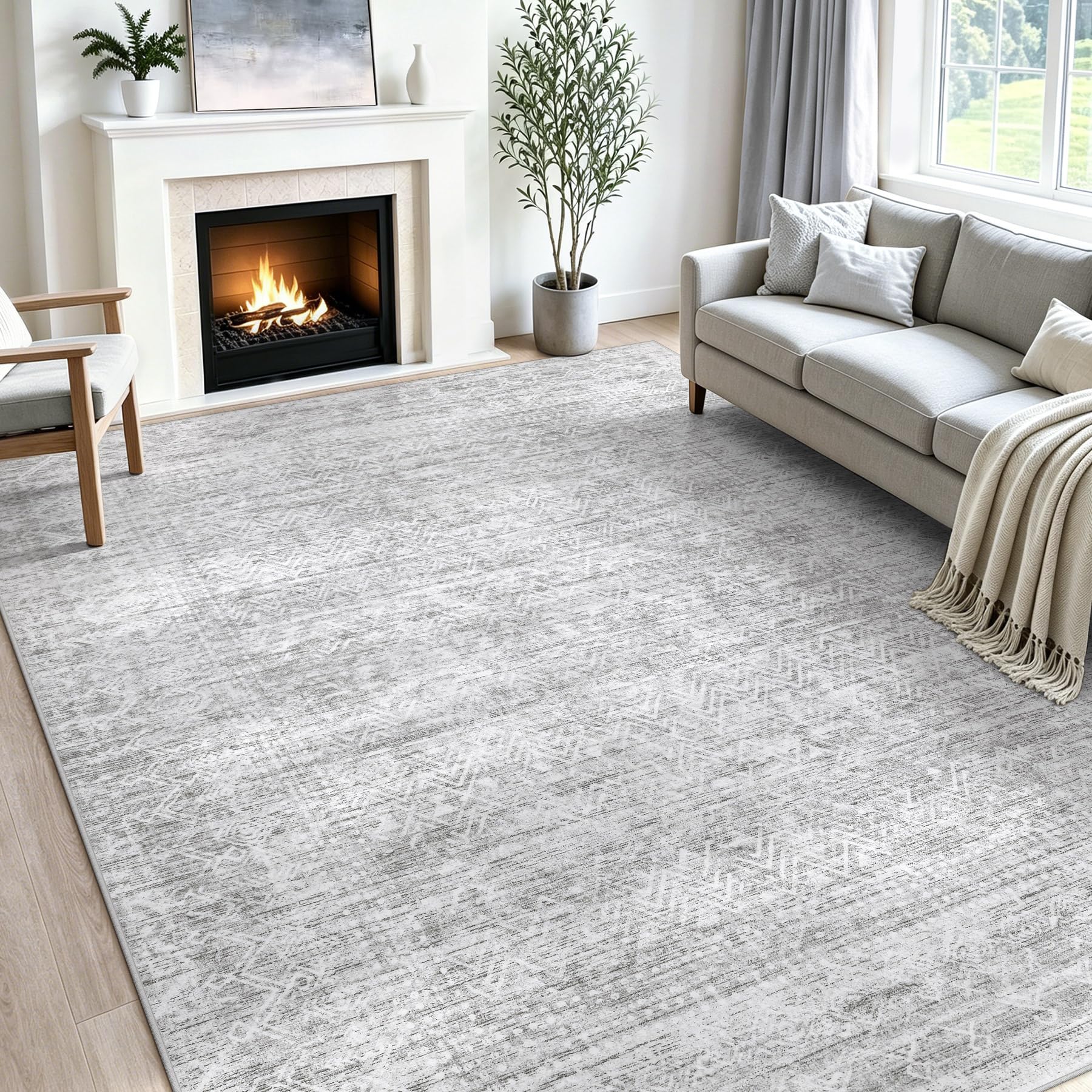 Oriannal Moroccan Geometric Area Rug