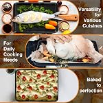 HaWare Baking Sheet with Cooling Rack Set, Non Stick Cookie Sheet with Wire Racks for Cooking Roasting, Heavy Duty Baking Pans Set, Included 3 Different Sizes, Healthy Non Toxic, Dishwasher Safe