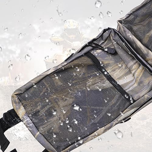 Miniatura 6 de X AUTOHAUX Paquete de 2 bolsas de caza de camuflaje Quad ATV de 4 ruedas para guardabarros, bolsas de caza, bolsa de equipaje con cremallera para