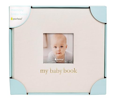 Miniatura 10 de Pearhead Libro de recuerdos para bebés, diario de recuerdo de los primeros 5 años para bebés, regalo de recién nacido neutro en cuanto al género,
