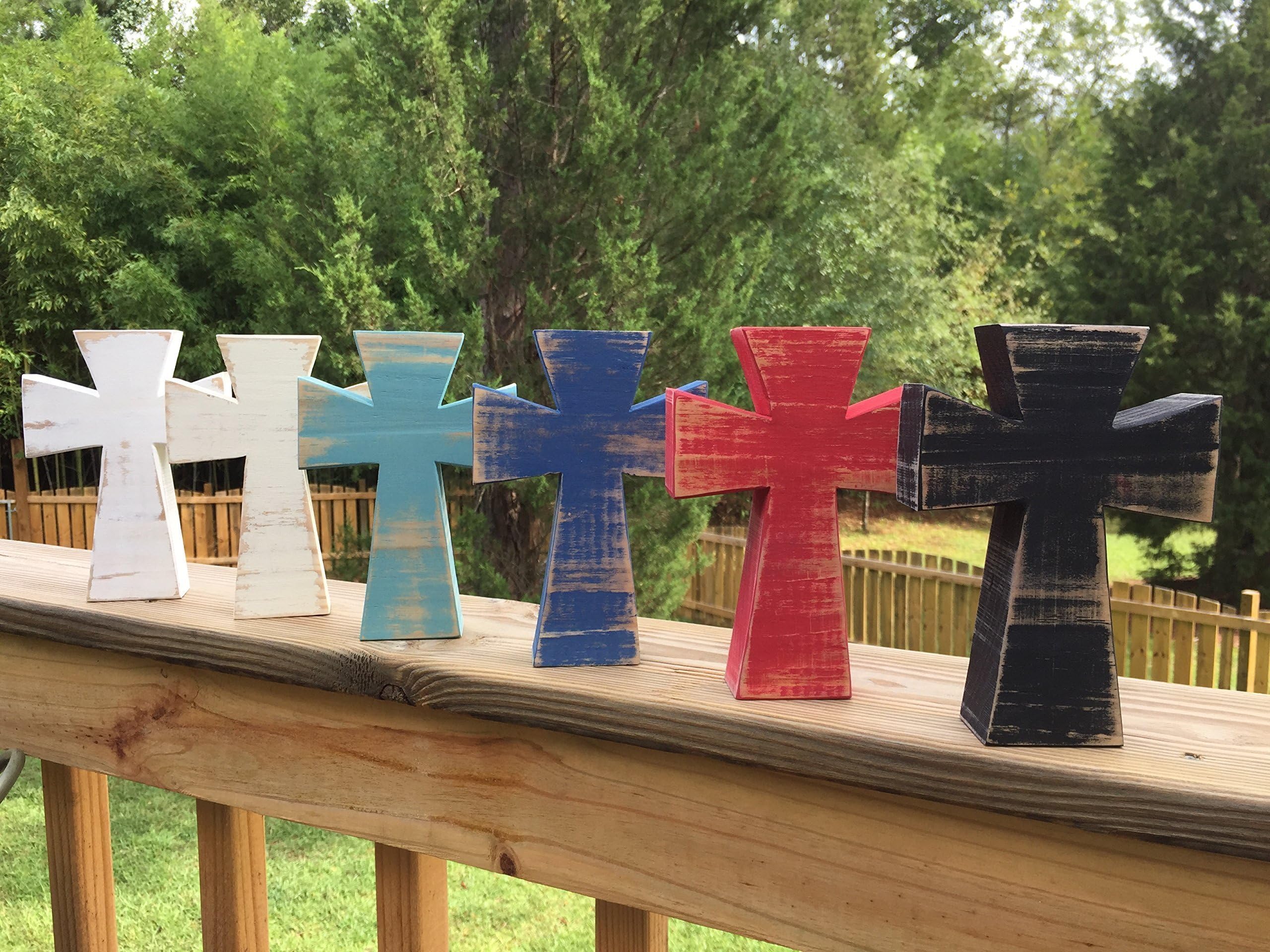 Custom Cut 6.75" Wooden Cross (You choose the color)