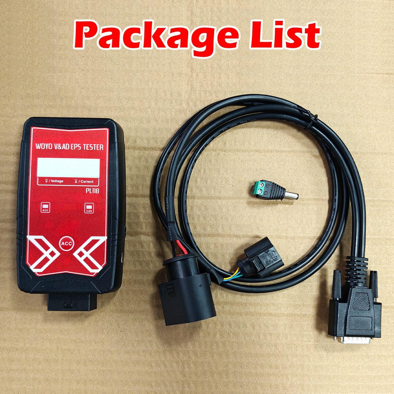 for VW ID 3/4/5/6 & Audi Q4/A3 EPS Tester on Bench, WOYO PL118 Electrical Steering Wheel Motor Detector Off-line, for Automotive Technician Diagnostic Tool