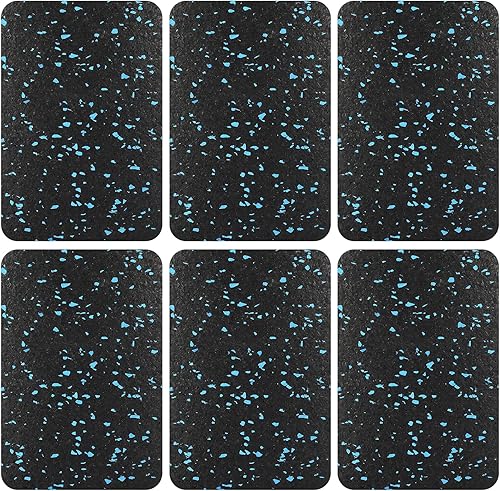 Miniatura 3 de Almohadillas para equipo de ejercicio, 6 almohadillas de goma antideslizantes para amortiguación de vibraciones para bicicleta elíptica y giratoria,