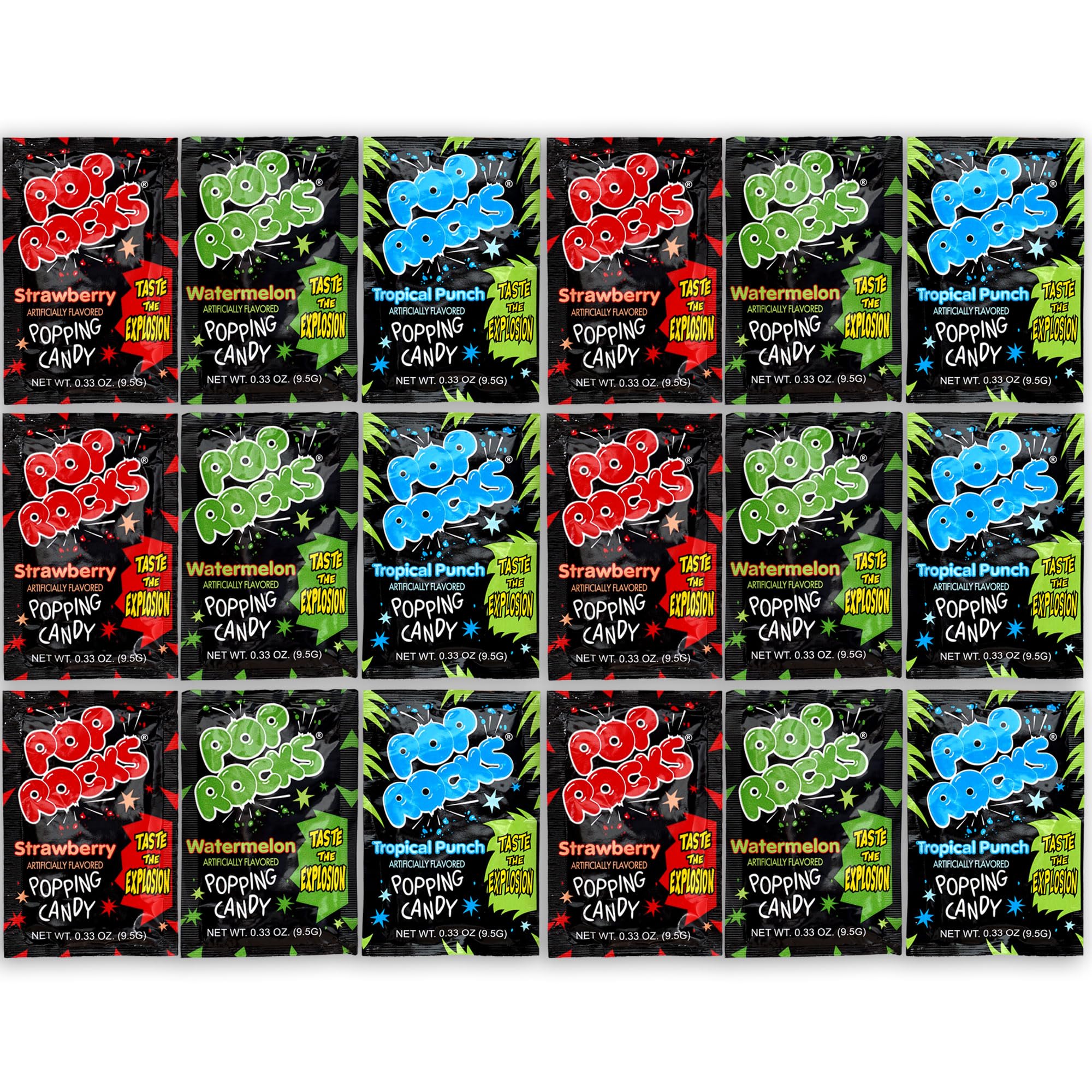 Amazon.com : The Hampton Candy Company Pop Rocks Candy 18 Pack, 6