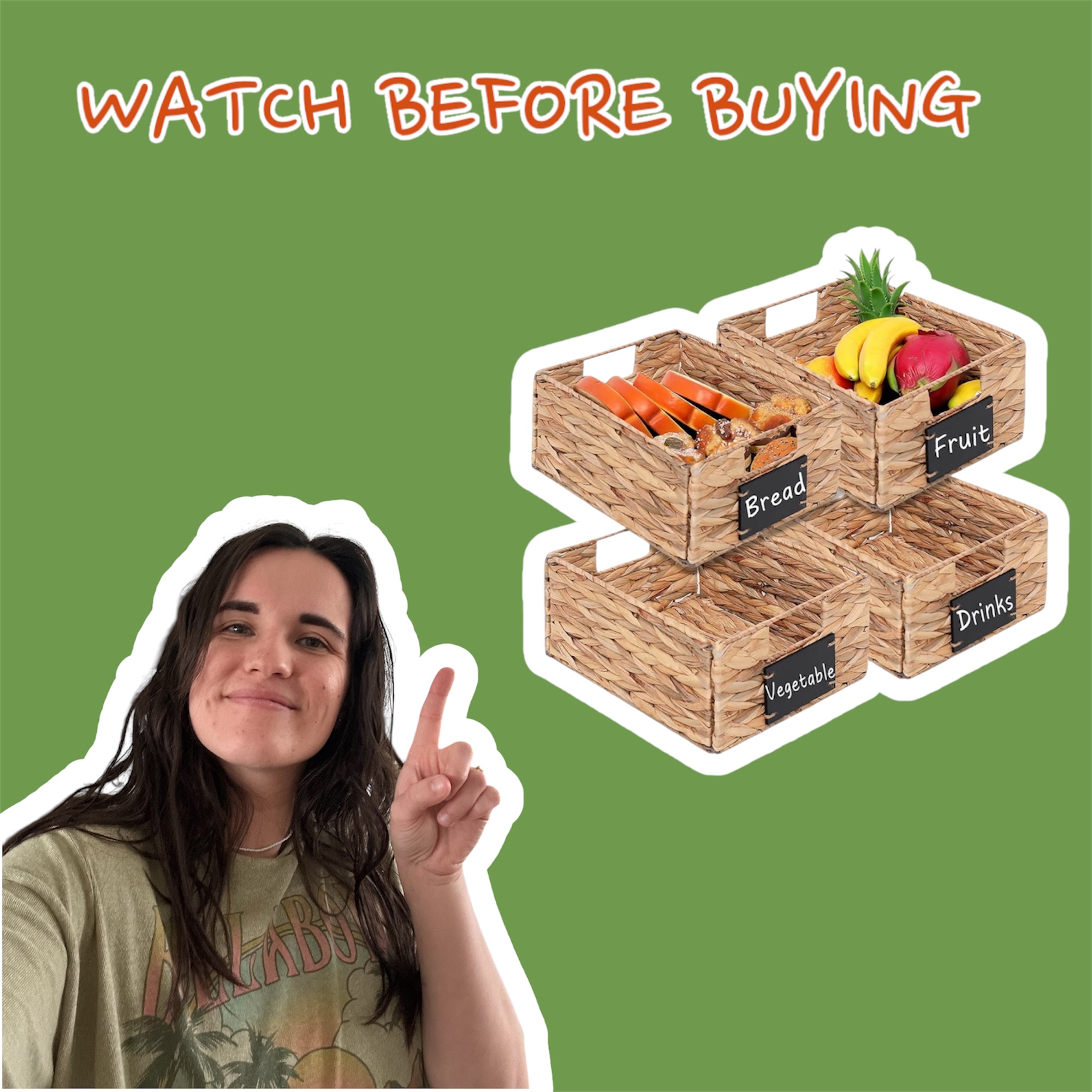 Watch Honest Review of Storage Baskets on Amazon Live