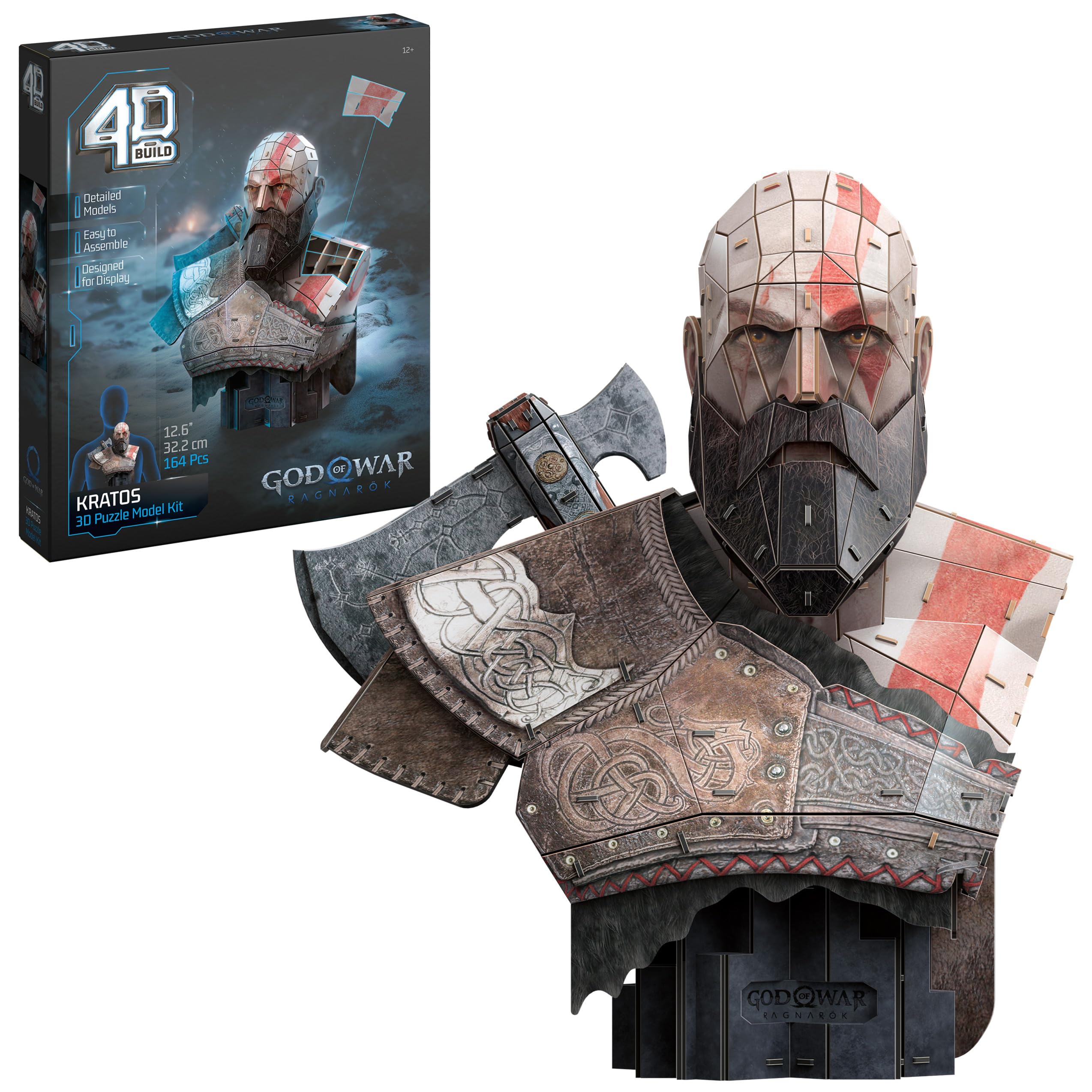 Amazon.com: 4D Build, God of War Kratos 3D Model Kit, PlayStation