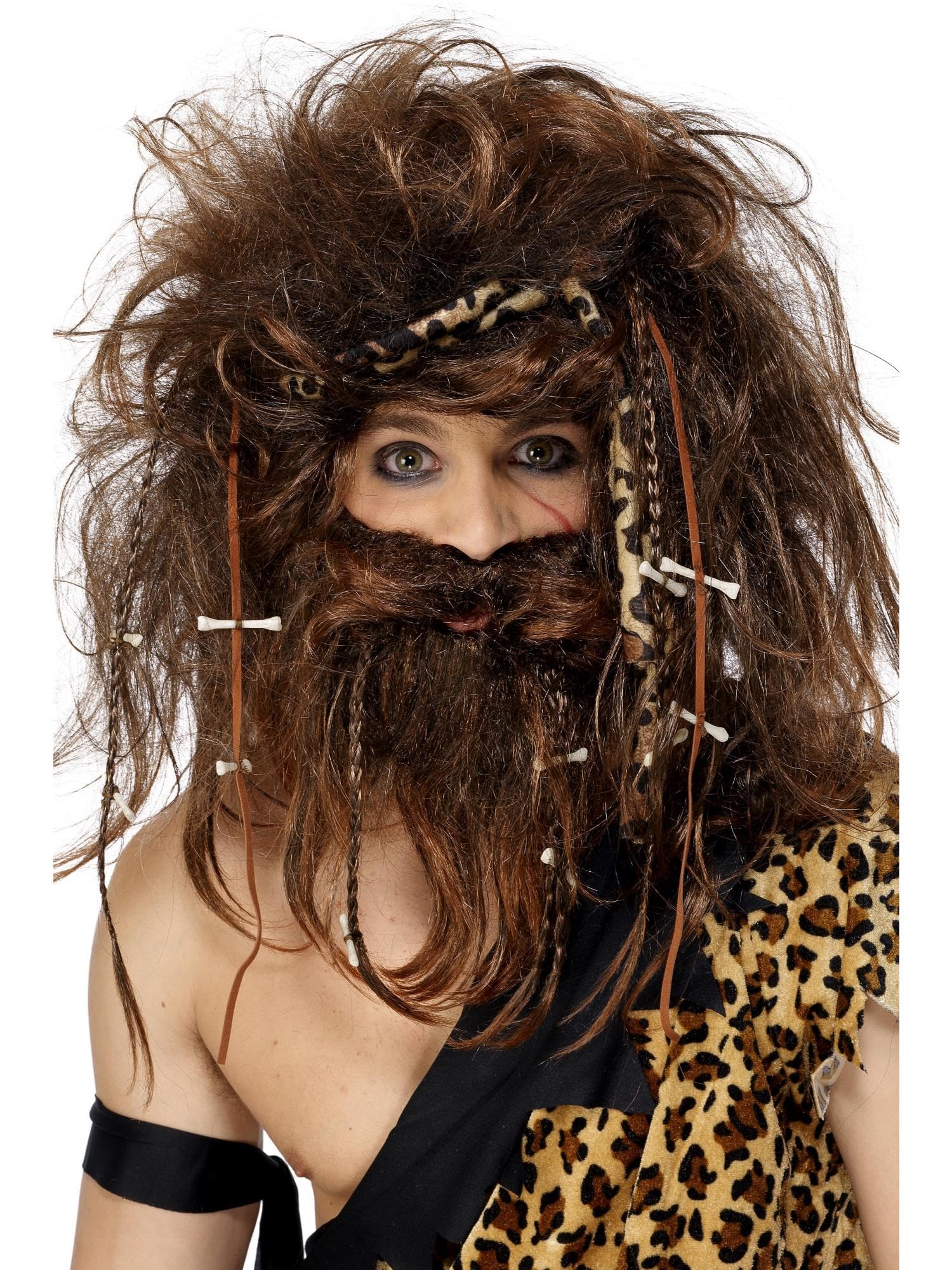 Smiffys Caveman Wig And Beard Set