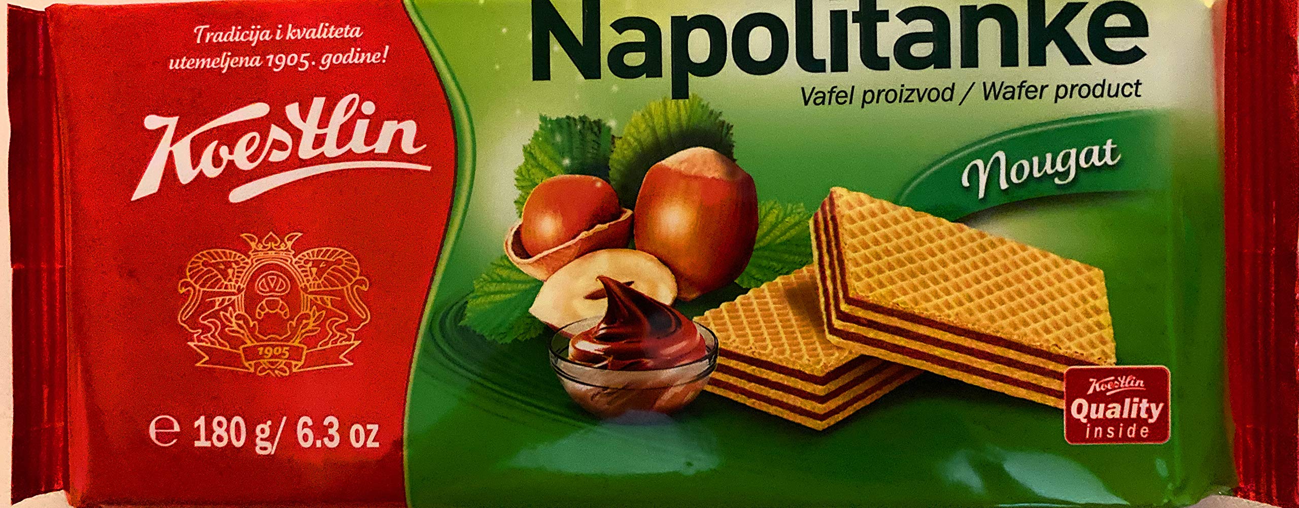 Napolitanke Wafer Nougat 6.3oz