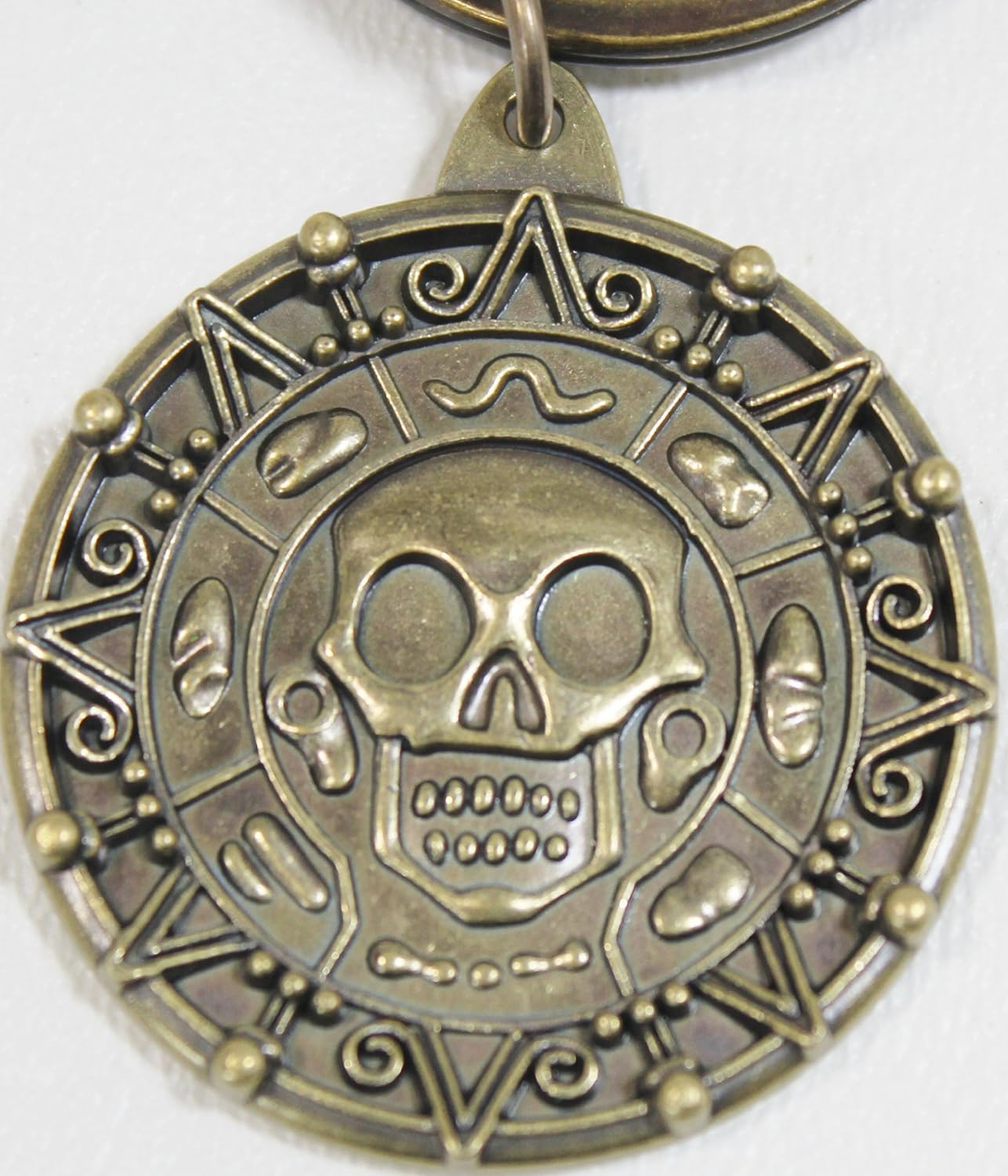 Disney Pirates Of The Caribbean Brass Coin Keychain- Disney Parks Exclusive & Limited Availability : Clothing, Shoes & Jewelry