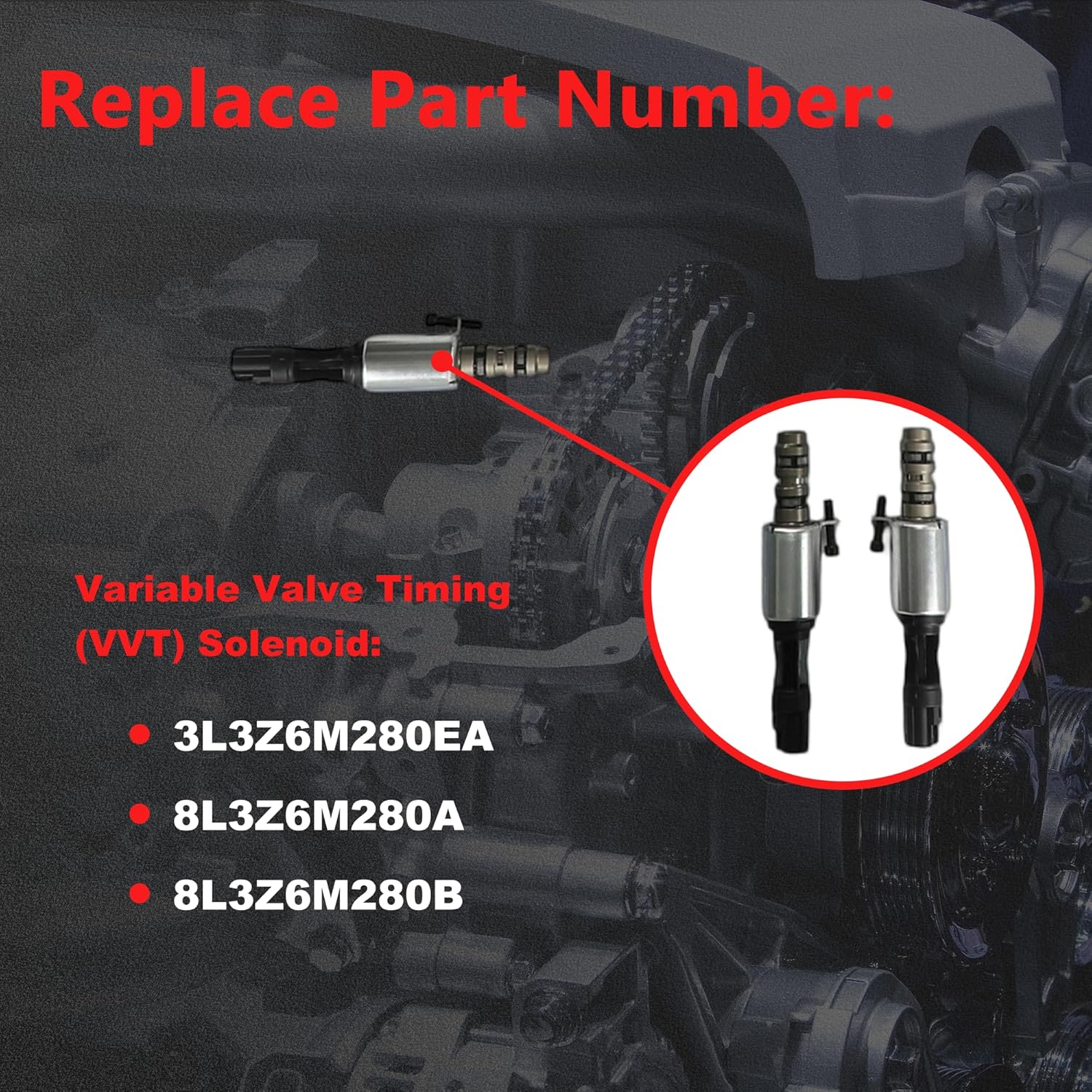 Camshaft Timing Chain Kit VVT Solenoid Set w/Water Oil Pump Rocker Arms Valve Lifter For Ford Lincoln 2005-2013 4.6L 5.4L Engine Rebuild Overhaul 5L1Z6250BA 3L3Z6M280EA