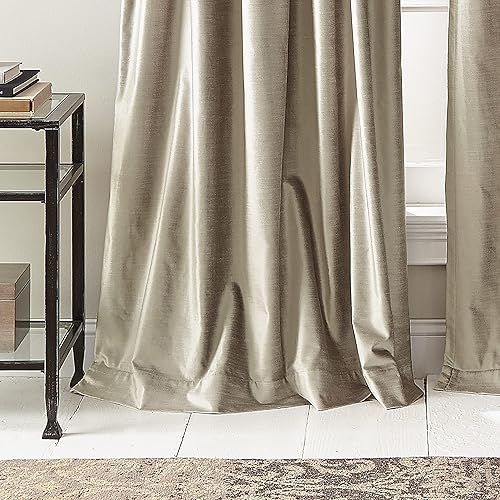 Miniatura 5 de DKNY Cortinas modernas con forro de terciopelo anudado para sala de estar o dormitorio, 50 x 96 pulgadas, juego de 2 paneles de cortina a juego,
