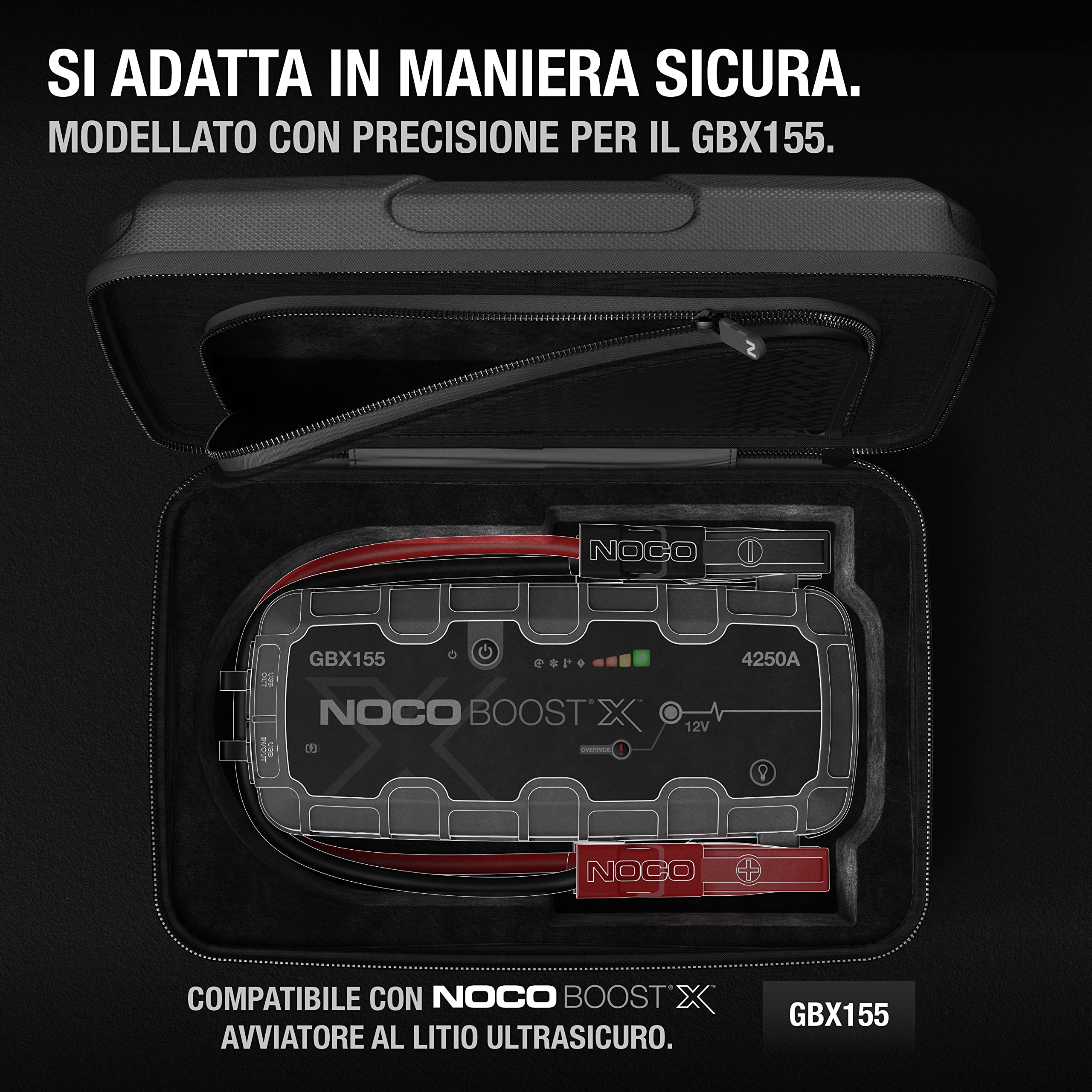 NOCO GBC104 Custodia Protettiva Boost X in Eva per Dispositivi di Avviamento di Emergenza al Litio UltraSafe GBX155