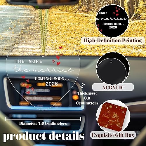 Miniatura 7 de Adorno de bebé expectante de padres, adornos colgantes de Navidad para árbol de Navidad, decoración de fiesta de vacaciones, regalos de anuncio de