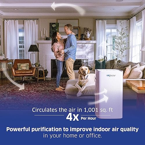 Miniatura 7 de AIRDOCTOR AD5500 Purificador de aire HEPA y VOC para espacios extra grandes y conceptos abiertos con filtros UltraHEPA, de carbón y VOC - Captura