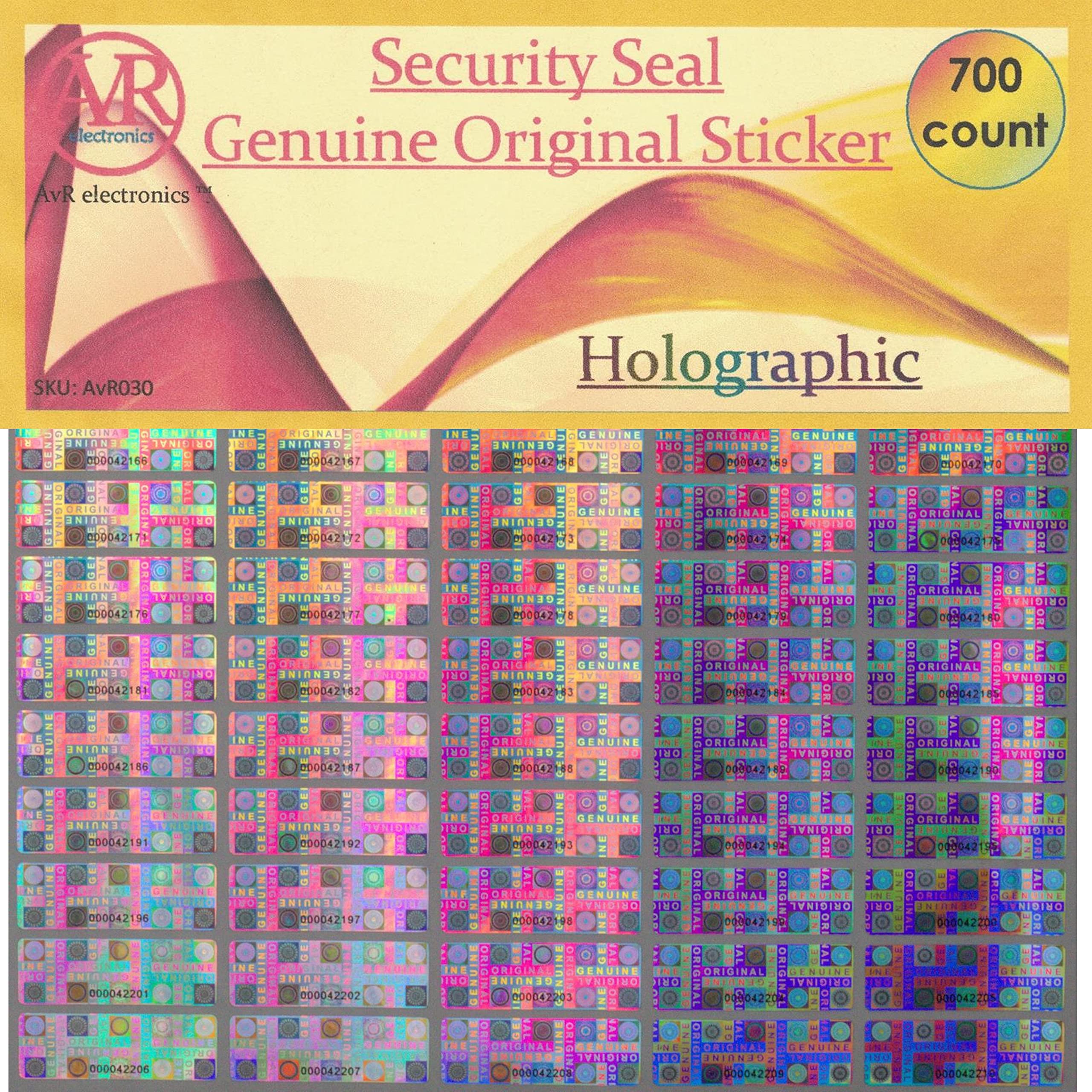 Buy 700 Tamper Proof Stickers, Tamper Evident Stickers. Genuine Original Holographic Security
