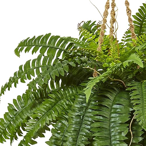 Miniatura 2 de Nearly Natural Boston Fern - Cesta colgante verde 29 x 29 x 29