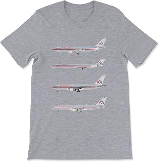 American Airlines A300, MD-80, B767, B757 Unisex T-Shirt